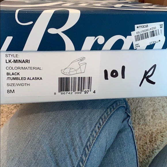 Lucky Brand black leather wedges - Picture 3 of 3